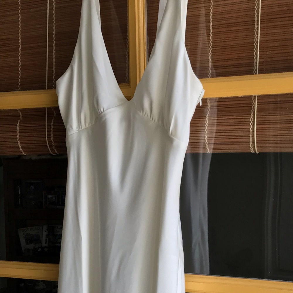 White Formal Full Length Dress, Women’s XS